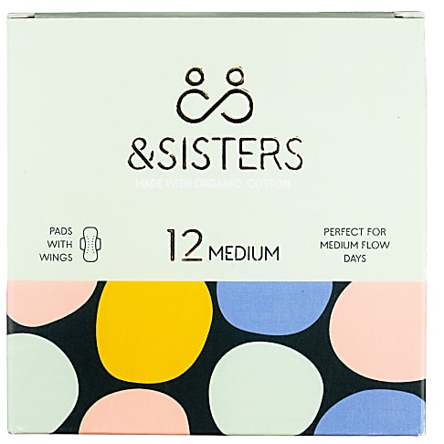 &Sisters Pads with wings - Medium/Day (12)