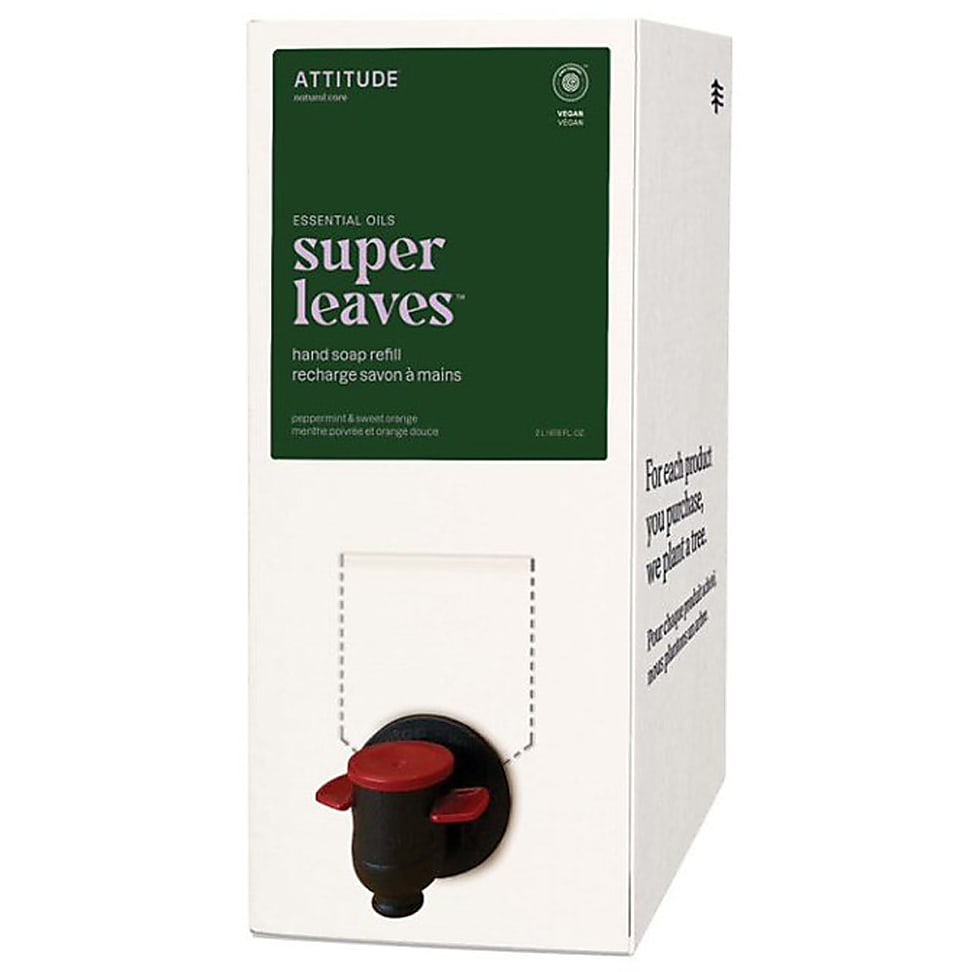 Image of Attitude Super Leaves Essentials Handzeep Pepermunt & Zoete Sinaasa...