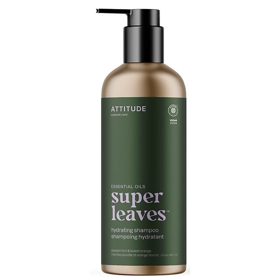 Image of Attitude Super Leaves Essentials Shampoo - Hydrating Pepermunt & Zo...