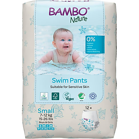 Bambo Nature Zwemluierbroekjes  Maat S (7-12 kg)