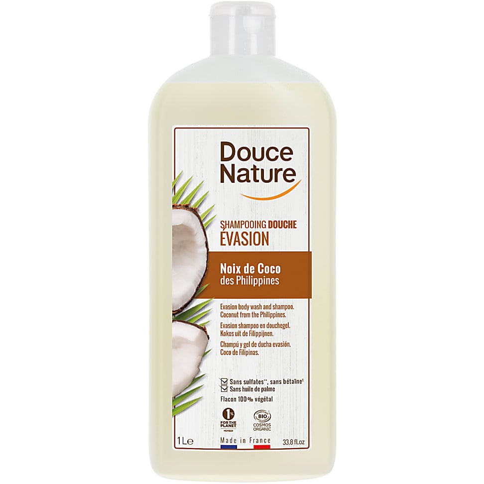 Image of Douce Nature - Douchegel & Shampoo Iedere Dag Kokos 1L