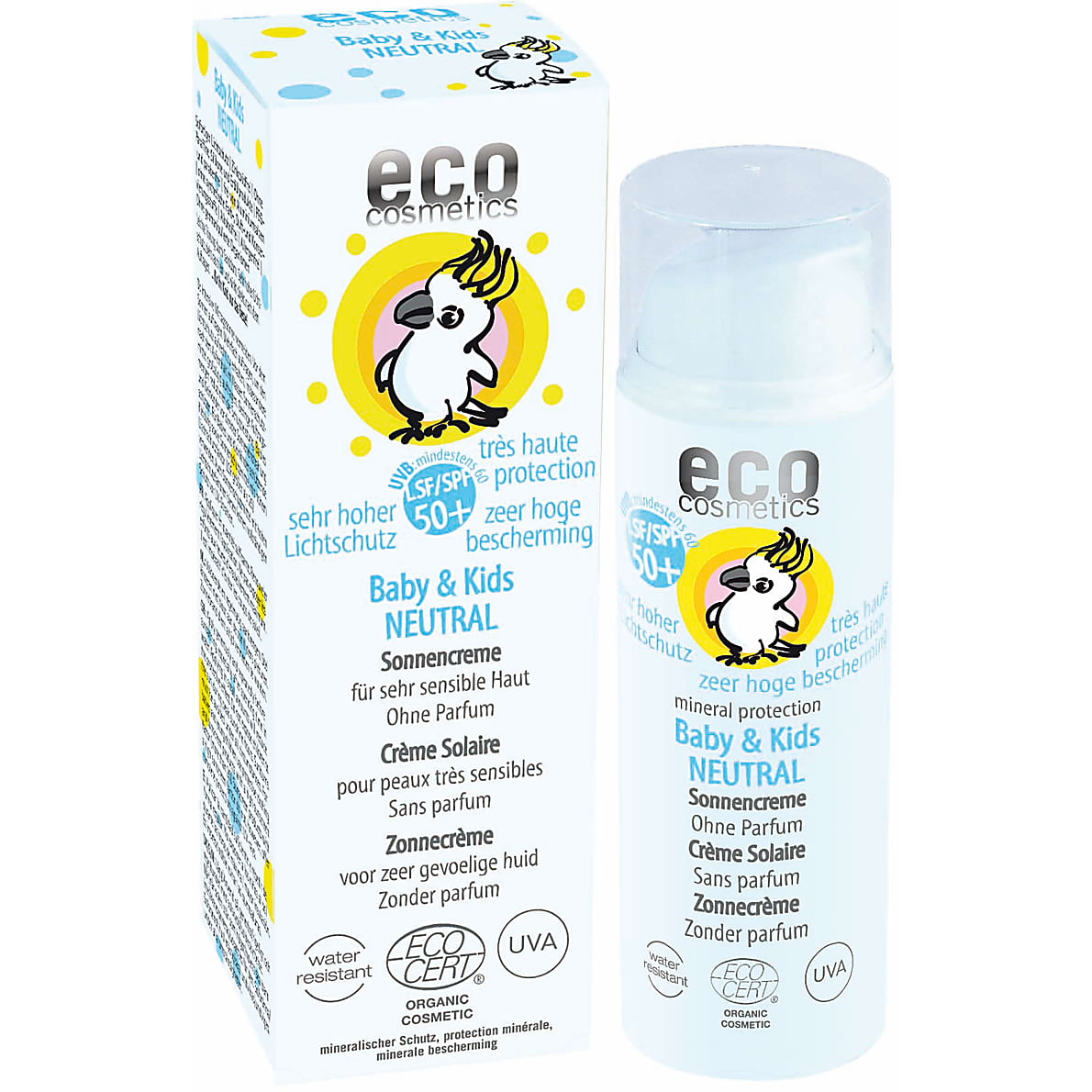 acuut Gorgelen Openlijk Eco Cosmetics Baby & Kind Zonnebrandcrème SPF50 Neutraal