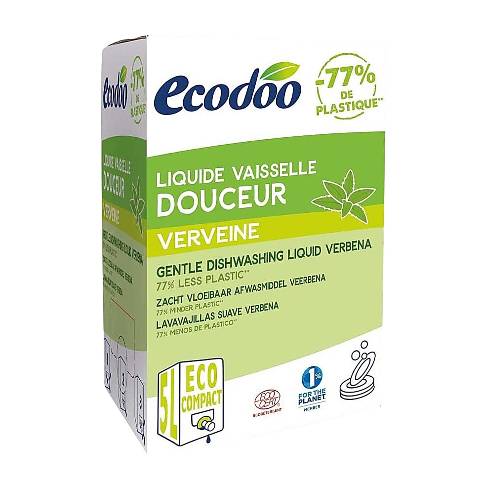 Ecodoo Zacht Vloeibaar Afwasmiddel 5l Big Green Smile