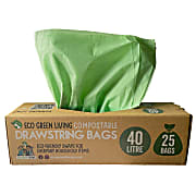 Eco Green Living Composteerbare Vuilniszakken met Koord - 40L