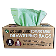 Eco Green Living Composteerbare Vuilniszakken met Koord - 8L