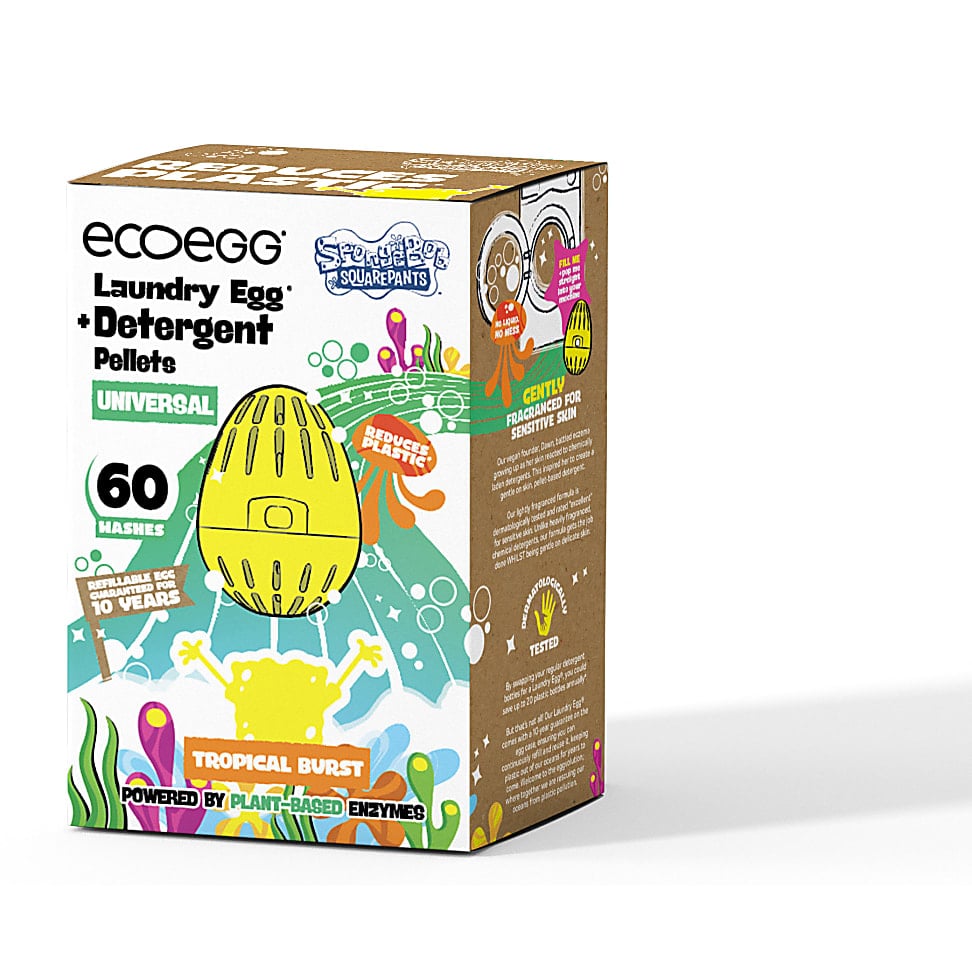 Image of Ecoegg SpongeBob Universal Wasbal 60 wasbeurten - Tropical Burst