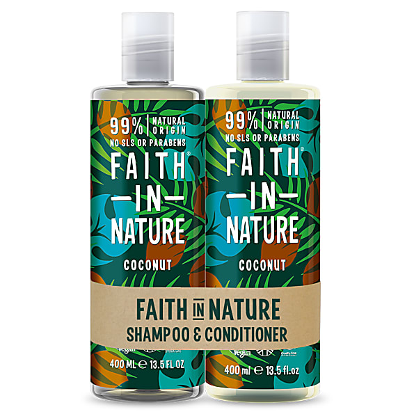 Image of Faith in Nature Kokos 2 in 1 Pack - Shampoo & Conditioner