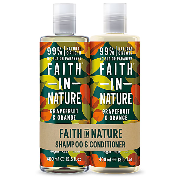 Image of Faith in Nature Grapefruit & Sinaasappel 2 in 1 Pack - Shampoo & Co...