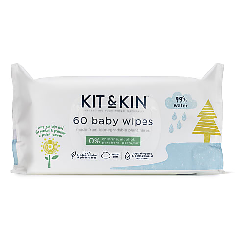 Kit & Kin Billendoekjes (60 stuks)