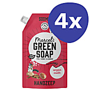 Marcel's Green Soap Handzeep Argan & Oudh Refill Stazak Multipack x4